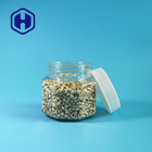 Piccoli barattoli di plastica vuoti esagonali dell'alimento 190ml con l'imballaggio dei fagioli del riso delle arachidi dei dolci dei coperchi