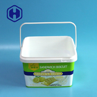 Contenitori in plastica IML Eco-Friendly Custom Square 2L Plastic Cracker Biscuit Packaging Box