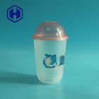 Tazza di plastica di stampa su ordinazione del tè della bolla del latte di forma di IML pp U per Juice Cold Coffee