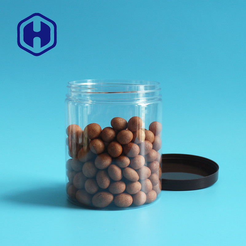 stoccaggio dell'alimento del popcorn delle arachidi della bocca del barattolo di imballaggio di plastica della prova della perdita di 710ml 24oz ampio