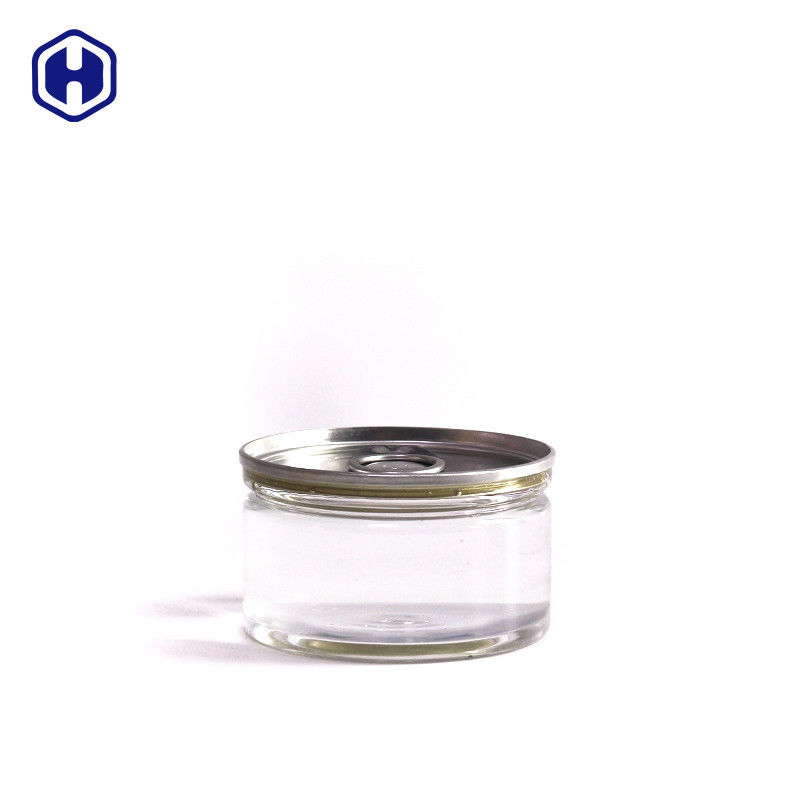 Acciaio a prova di perdita trasparente Pet Easy Open Cann Plastic / Pet Easy Open Can For Sauce