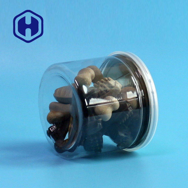 La lattina di plastica PET trasparente con facile fine aperto per la salsa e le spezie alimentari secche