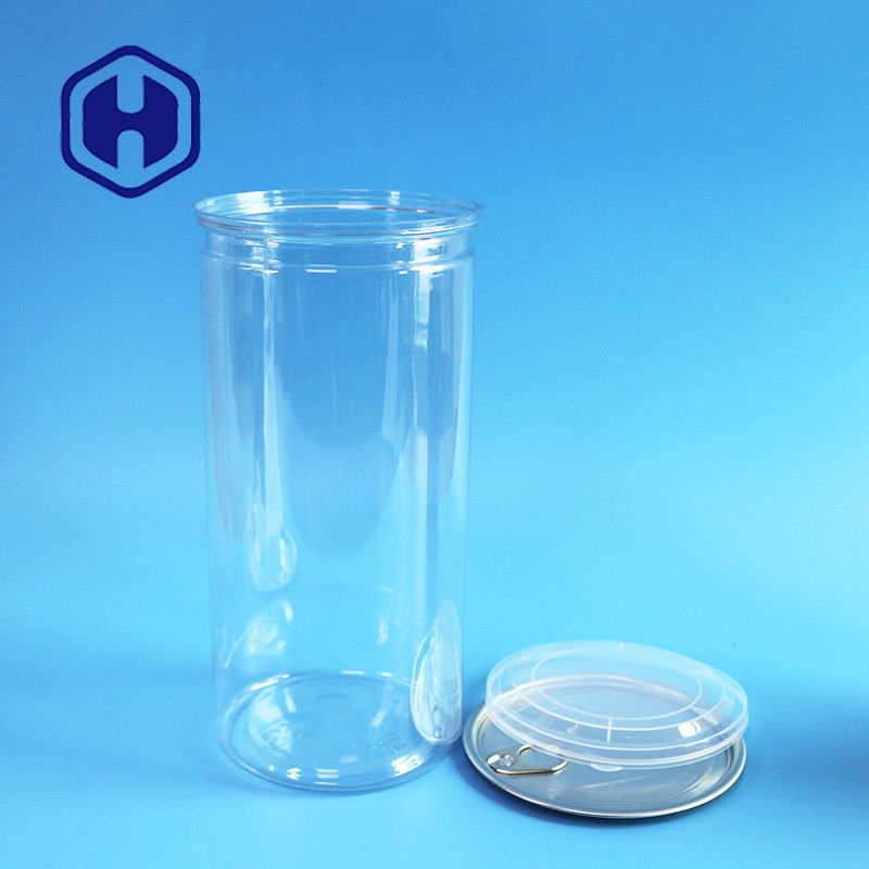 1380 ml di fagioli di popcorn in PET trasparente con bocca larga per un riempimento e una distribuzione semplici