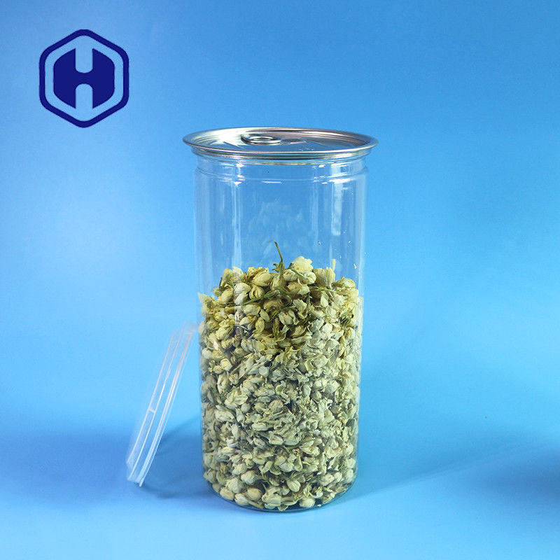 1380 ml di fagioli di popcorn in PET trasparente con bocca larga per un riempimento e una distribuzione semplici