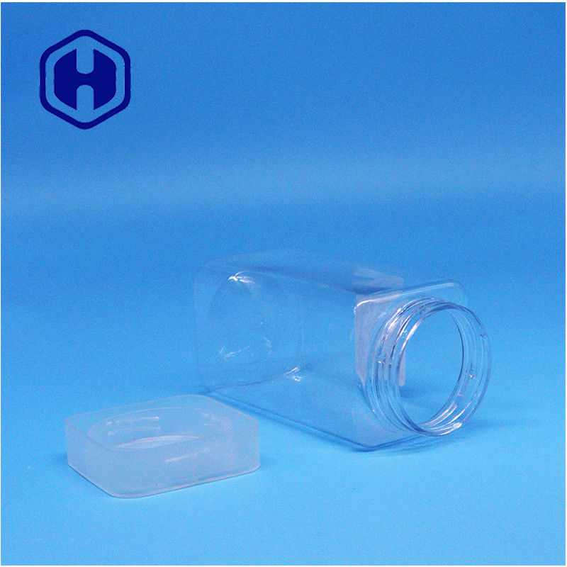 Vaso di plastica in PET con tappo a vite piatta