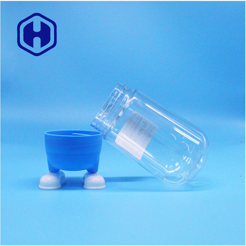 Biscotti di zucchero in forma unica di plastica di qualità alimentare biscotti di zucchero regalo barattolo trasparente tappo a vite di lusso