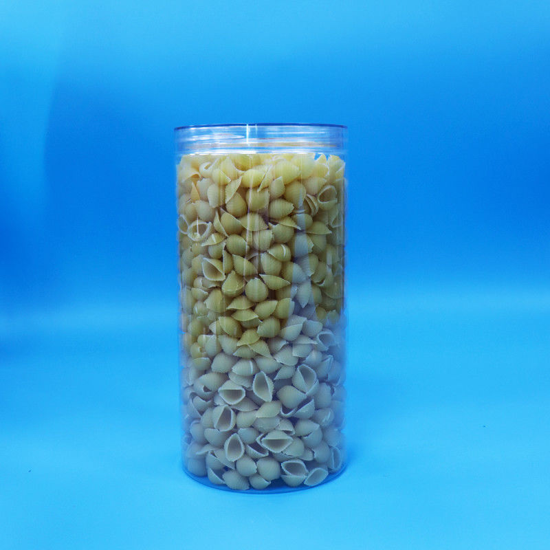 Prodotto alimentare trasparente PET cilindro rotondo di plastica caramelle biscotto vaso alimentare vite Chiaro tappo