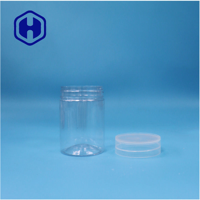 Fabbricazione in plastica trasparente in PET a forma rotonda Caramelle dolci Noci Pepe Vaso Piatto Vaso superiore a vite