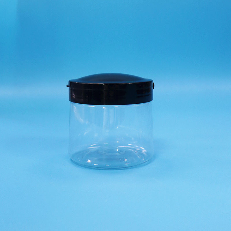 Grado alimentare Trasparente Piccolo rotondo Boccone di plastica per la conservazione degli alimenti Capo superiore a vite di plastica