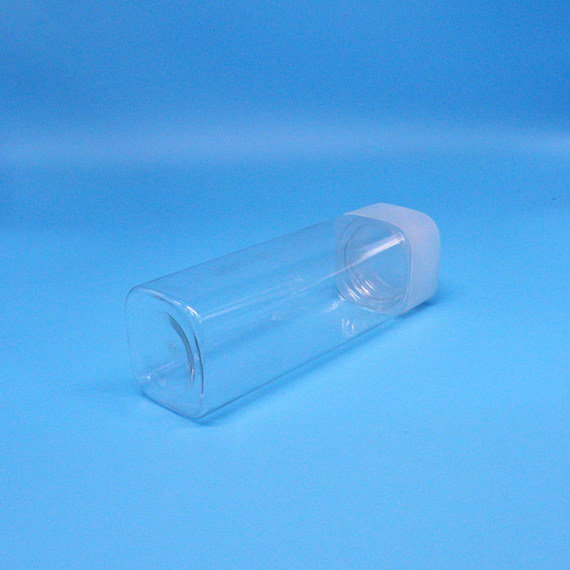 Boccone larghe 600ml Snack Food Candy Barattoli di plastica PET quadrati trasparenti Copri piatti