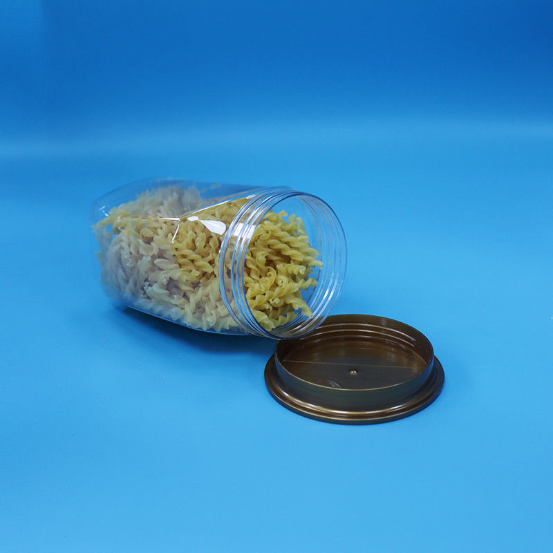 Alimenti per bambini di alta qualità trasparente di plastica PET Vaso di stoccaggio alimentare Capo di sigillo per noci