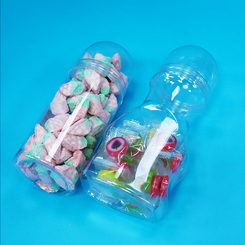 Prodotto alimentare per bambini Capo a vite di plastica trasparente PET Bastone per alimenti Nuovo design per caramelle dure