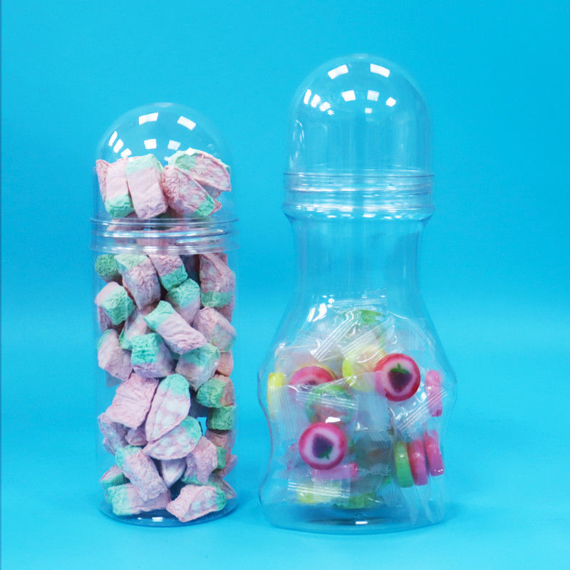 Prodotto alimentare per bambini Capo a vite di plastica trasparente PET Bastone per alimenti Nuovo design per caramelle dure