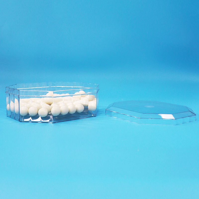 Caramelle di frutta secca vuota biscotti di plastica PET Octagon confezionamento scatola di qualità alimentare