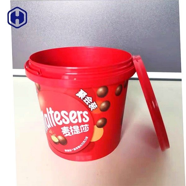 Imballaggio variopinto sicuro dei biscotti del cioccolato del secchio 1340ml dell'alimento IML