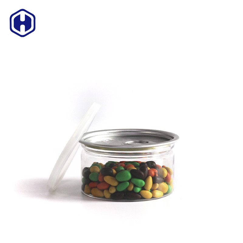 ANIMALE DOMESTICO asciutto Tuna Can di altezza di 100ml 3.5g Herb Clear Plastic Cans EOE 211# 38mm