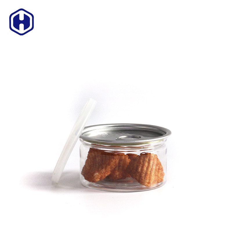 ANIMALE DOMESTICO asciutto Tuna Can di altezza di 100ml 3.5g Herb Clear Plastic Cans EOE 211# 38mm