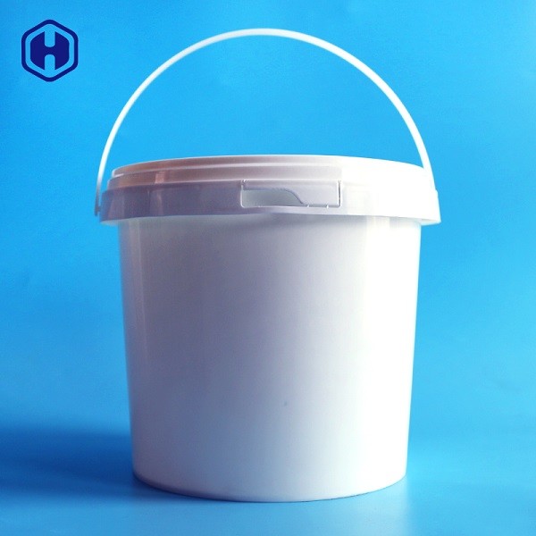 Rispettoso dell'ambiente riutilizzabile igienico rotondo bianco del recipiente di plastica