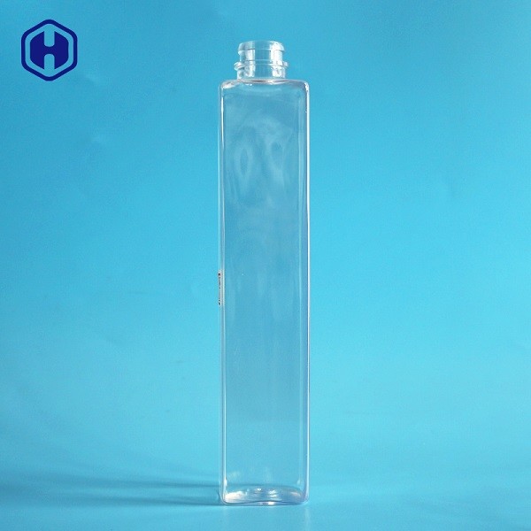 Bottiglie di plastica vuote inscatolate quadrato con la prova di perdita del coperchio della vite