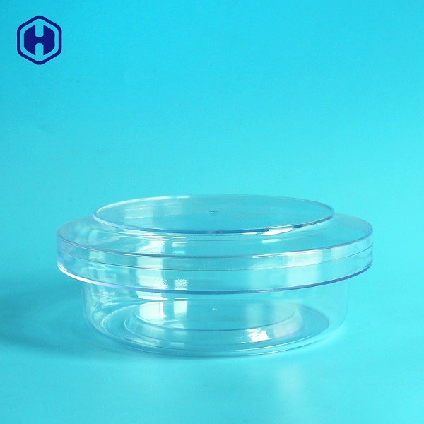 Scatole metalliche di plastica rotonde della perdita della prova bocca di plastica trasparente del barattolo dell'ampia
