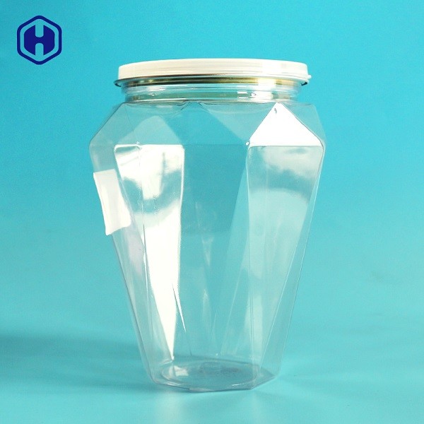Vasche di plastica vuote ermetiche delicate delle latte di plastica della radura di forma del diamante