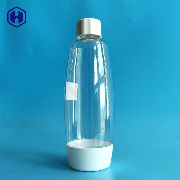Plastica vuota del coperchio della vite la chiara imbottiglia il contenitore liquido di plastica riutilizzabile