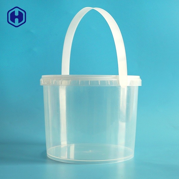 L'imballaggio per alimenti rotondo del chiaro secchio di 3L IML ha riciclato le vasche di plastica