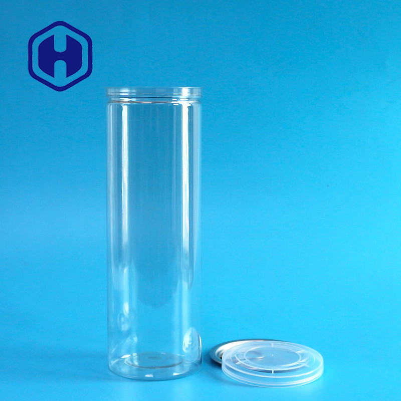 Latte di plastica di Ring Pull Empty Disposable Clear con l'imballaggio aperto facile del biscotto del coperchio