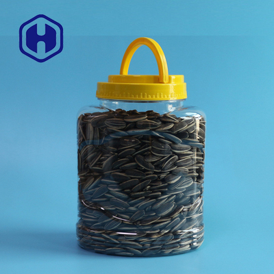 Barattolo di plastica libero ovale 1150ml di imballaggio per alimenti di Bpa dei noccioli matti con la maniglia del coperchio