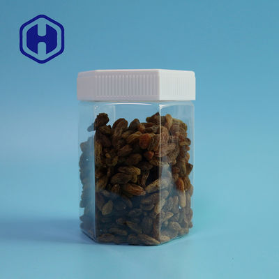 Barattolo di plastica di 23oz 680ml della prova esagonale della perdita con i coperchi della vite