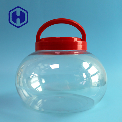 barattolo di plastica del grande ANIMALE DOMESTICO rotondo del sottaceto di 3740ml 126oz con l'imballaggio del regalo della maniglia e del coperchio