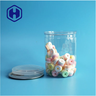 500ml 17oz imballaggio per supermercati Canno di plastica PET trasparente con fine di alluminio facile da aprire