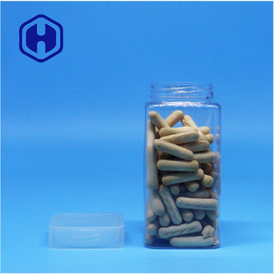 Vaso di plastica in PET con tappo a vite piatta