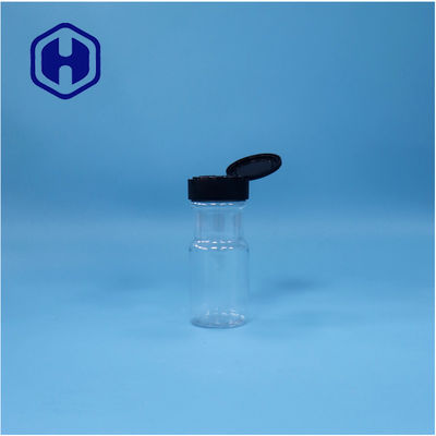 Plastico trasparente Spezia sale pepe nero Polvere Basilicata PET Jar Flip Top Cap
