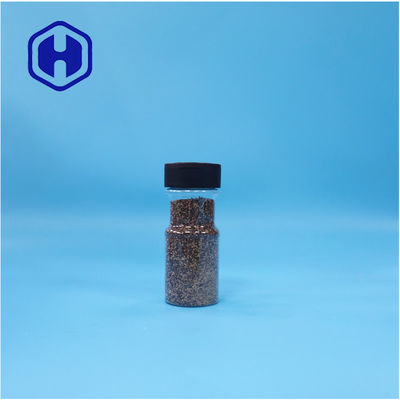 Salto di senape in PET trasparente pepe nero polvere di curry spezia barattolo Flip Top Cap