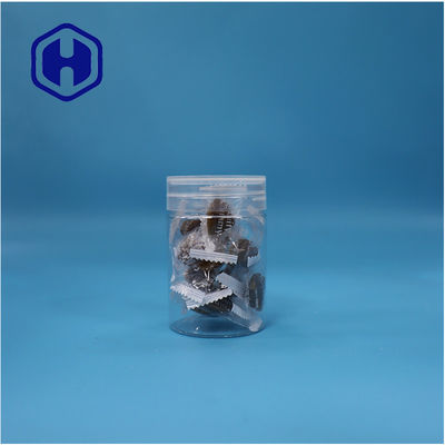 Fabbricazione in plastica trasparente in PET a forma rotonda Caramelle dolci Noci Pepe Vaso Piatto Vaso superiore a vite