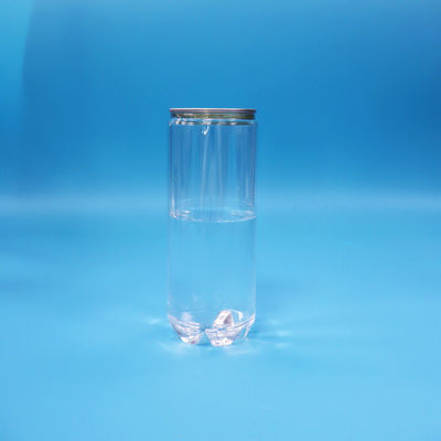 Confezione di bevande in PET trasparente vuota e sigillabile con coperchio in alluminio facile da aprire