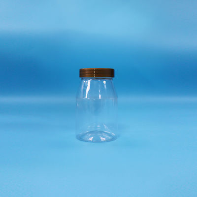 Biscotti da carico a bocca larga, caramelle, cibo trasparente PET, barattolo di plastica, tappo a vite