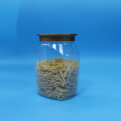 Alimenti per bambini di alta qualità trasparente di plastica PET Vaso di stoccaggio alimentare Capo di sigillo per noci