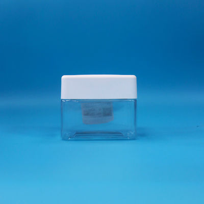 Vuoto Snack cibo per bambini Caramelle Quadratura trasparente Piccoli barattoli di plastica in PET Copri a vite