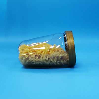 Vaso trasparente in plastica PET a bocca larga Per cibo Noodle Biscotti Imballaggi di caramelle