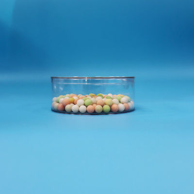 Biscotti Caramelle di frutta secca Caramelle di cioccolato Scatole di imballaggio in plastica rotonda trasparente