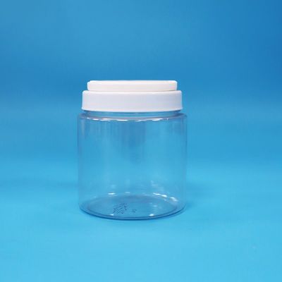 Facile Aprire Trasparente Rotondo Alimenti Bambini Semi Noci Caramelle Plastico PET Bastoni Capo a vite