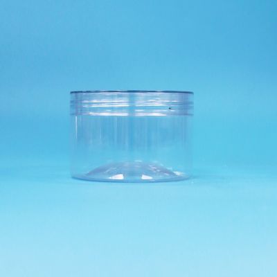 Chiaro facile cilindro aperto vetro di plastica PET chiusura a vite per biscotti di caramelle di frutta secca
