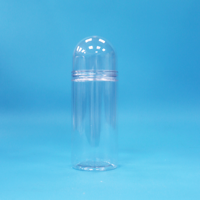 Forma unica di grado alimentare trasparente piccolo rotondo di plastica PET caramelle vaso a vite Capo