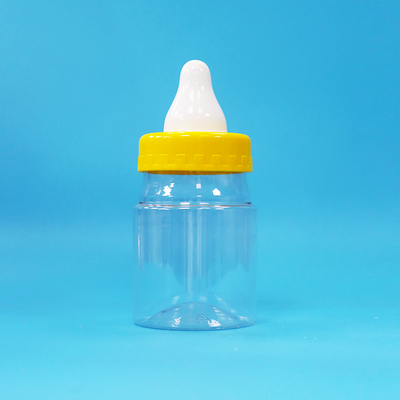 Barattolo sigillato in plastica PET trasparente con tappo a vite senza BPA per alimenti, caramelle, biscotti, frutta secca