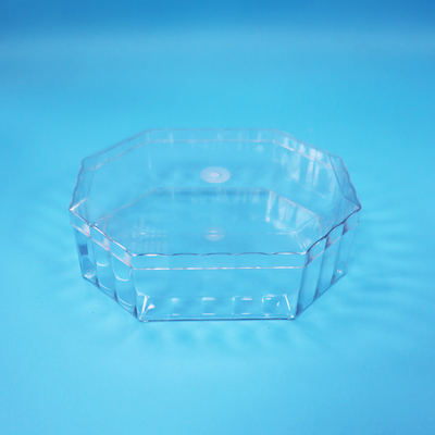 Scatola di imballaggio ottagonale in plastica PET per alimenti vuota per frutta secca, caramelle, cioccolato, biscotti