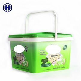 Forte piccolo graffio robusto quadrato riutilizzabile dei recipienti di plastica resistente