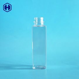 bottiglia riciclabile dell'ANIMALE DOMESTICO della salsa del quadrato 150ml con altezza del coperchio 142mm della vite
