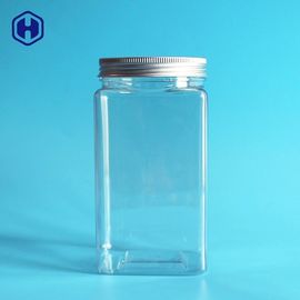Contenitori di alimento di plastica del quadrato sottile della parete con il coperchio a vite di alluminio